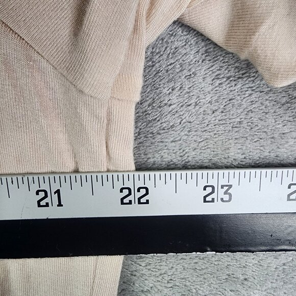 Womens Beige Tan Jay Cardigan With Layered Top & Chains 3/4 Sleeve Size M - Picture 10 of 12